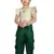 Kids White Blouse And Green Patiala Salwar Suit Dress For Girls 