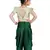Kids White Blouse And Green Patiala Salwar Suit Dress For Girls 
