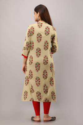Green printed rayon ethnic-kurtis 2