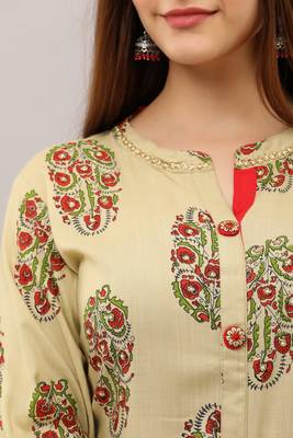 Green printed rayon ethnic-kurtis 4