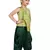 Kids Pista Top And Green Patiala Salwar Suit Dress 