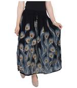 Black embroidered cotton skirts