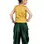 Kids Yellow Top And Green Patiala Salwar Suit Dress For Girls 