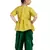 Kids Yellow Top And Green Patiala Salwar Suit Dress For Girls