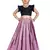 Kids Cotton Silk Blue Blouse And Pink Lehenga Choli Set 