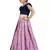 Kids Cotton Silk Blue Blouse And Pink Lehenga Choli Set 