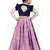 Kids Cotton Silk Blue Blouse And Pink Lehenga Choli Set 