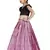 Kids Maroon Blouse And Pink Lehenga Choli Set For Girls 