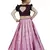 Kids Maroon Blouse And Pink Lehenga Choli Set For Girls 