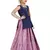 Kids Blue Top And Pink Lehenga Choli Set For Girls 