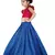Kids Royal Blue Lehenga Choli Set For Girls 