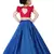 Kids Royal Blue Lehenga Choli Set For Girls 