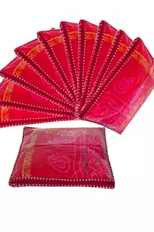 atorakushon 10 pcs Saree Sari Covers Dress Protection Cover Suit Kurti Suit Shirt Trouser  Pillow Cover Maroon