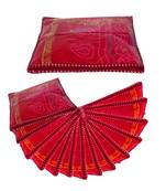 atorakushon 15  pcs Saree Sari Covers Dress Protection Cover Suit Kurti Suit Shirt Trouser  Pillow Cover maroon