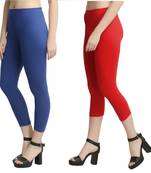 Multicolor plain cotton leggings