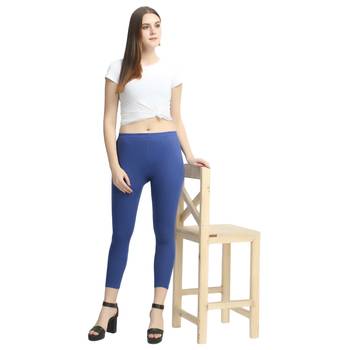 Multicolor plain cotton leggings 4