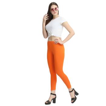 Multicolor plain cotton leggings 5