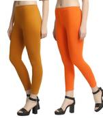 Multicolor plain cotton leggings