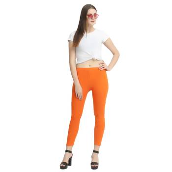 Multicolor plain cotton leggings 5