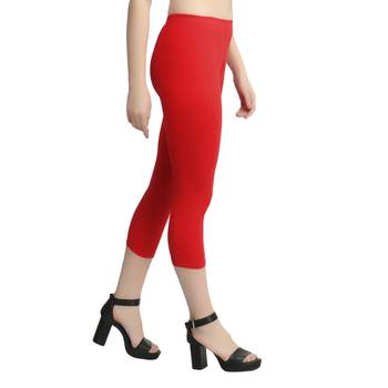Multicolor plain cotton leggings 3
