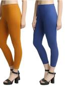 Multicolor plain cotton leggings
