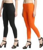 Multicolor plain cotton leggings