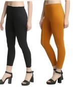 Multicolor plain cotton leggings