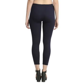 Multicolor plain cotton leggings 2