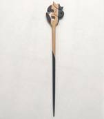 Hindu Om style Wooden HairStick for Women 