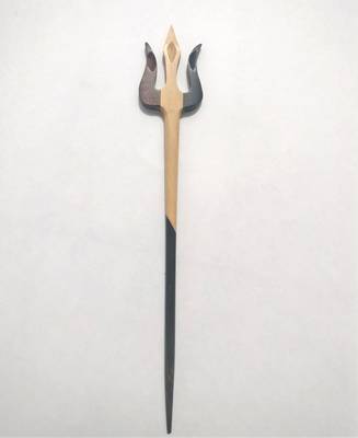 Hindu Trishul Design Wooden hairstick for women 1