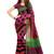 Pink plain jute silk saree with blouse