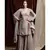 grey embroidered crepe kurta sets