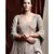 grey embroidered crepe kurta sets