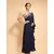 blue embroidered georgette kurta sets