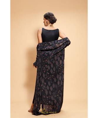 blue embroidered crepe kurta sets 4