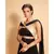 black embroidered crepe kurta sets