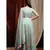 turquoise embroidered georgette readymade lehenga cholis