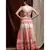 red embroidered silk readymade lehenga cholis