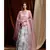 blue embroidered net readymade lehenga cholis