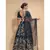 blue embroidered silk readymade lehenga cholis