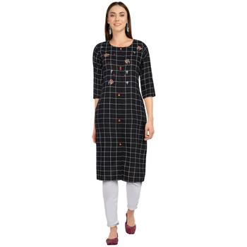 Women's blue  Straight Kurta 1