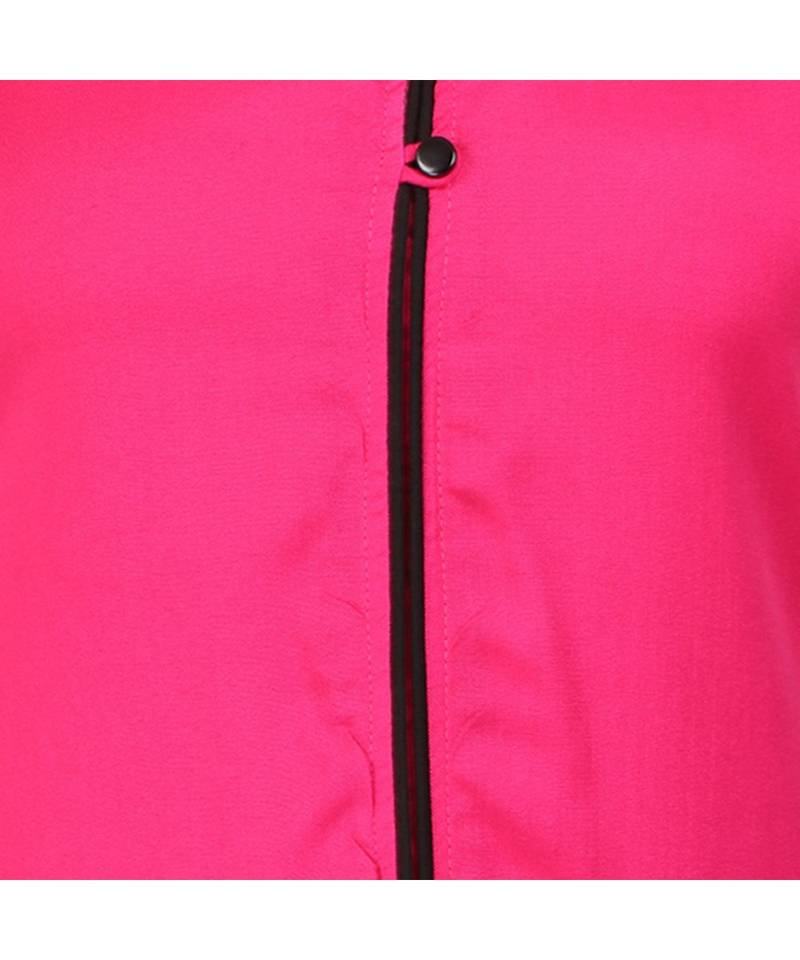 magenta printed rayon kurti
