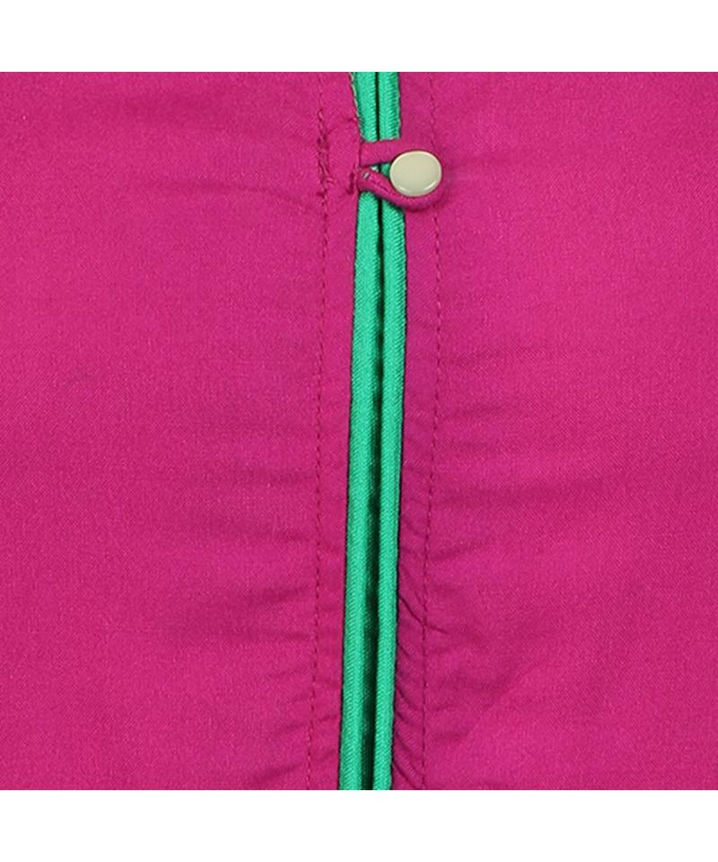 magenta printed rayon kurti