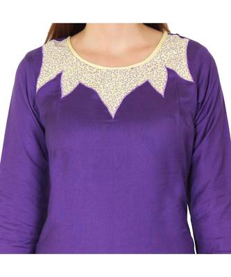 purple printed rayon kurti 5