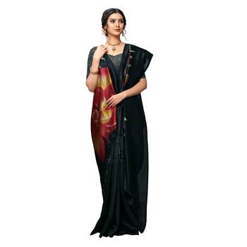 Red woven Art Silk saree with blouse 4