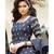 Designer Partywear Navy Blue Kiwi Silk With Embroidery Work Crop Top Lehenga