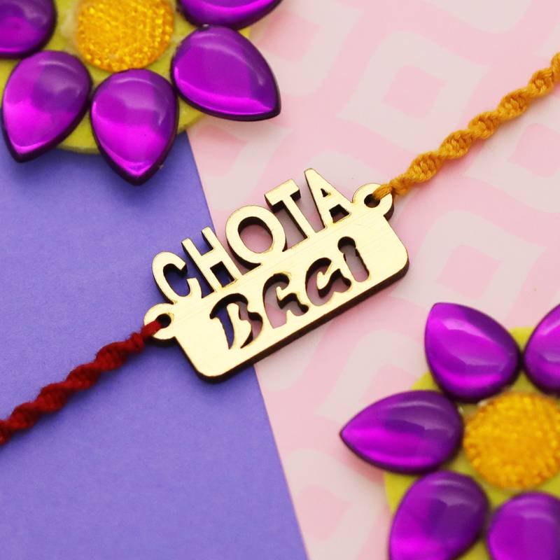 Exclusive Bhaiya Rakhi " CHOTA BHAI" Designer Pendent  For Bhaiya/Brother/Bhai