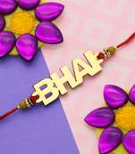Elegant  Bhaiya Rakhi " BHAI" Designe  For Bhaiya/Brother/Bhai
