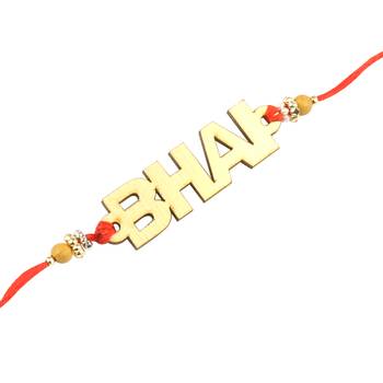 Elegant  Bhaiya Rakhi " BHAI" Designe  For Bhaiya/Brother/Bhai 2