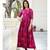 Pink Resham embroidered printed party wear kurti for women